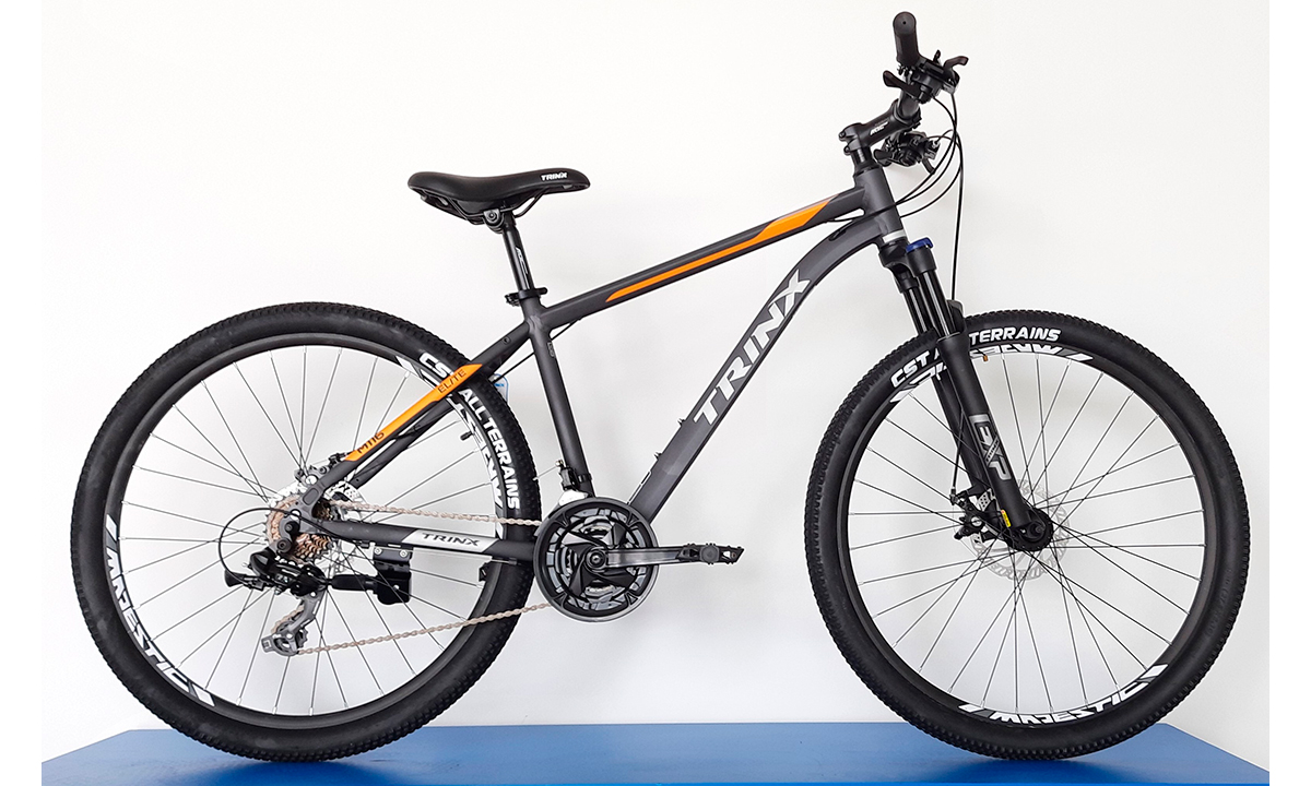 Велосипед Trinx M116 Elite 27,5" 2021, размер L, Серо-оранжевый